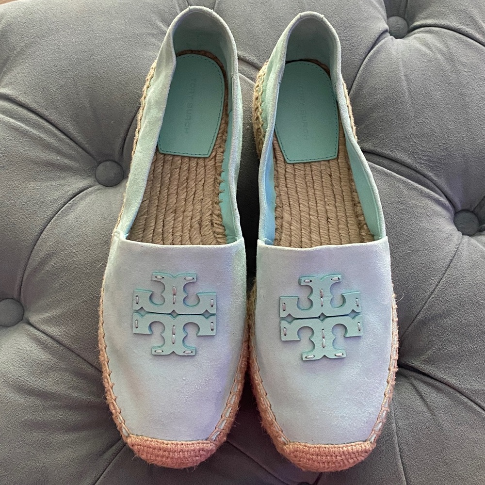 Tory Burch Aqua Espadrilles